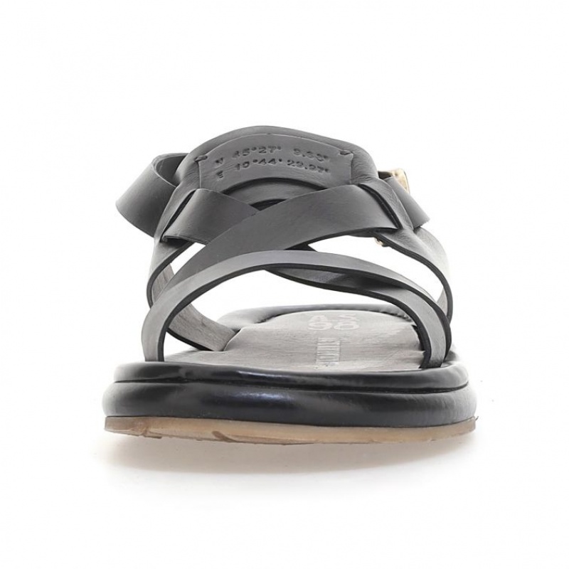 Black A.S.98 Milford Men's Sandals | CA-OAWFR-6832