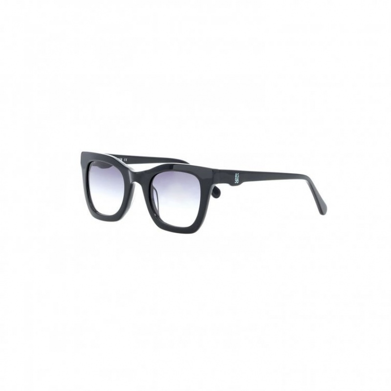 Black A.S.98 Nicko Men's Sunglasses | CA-POCSN-8291