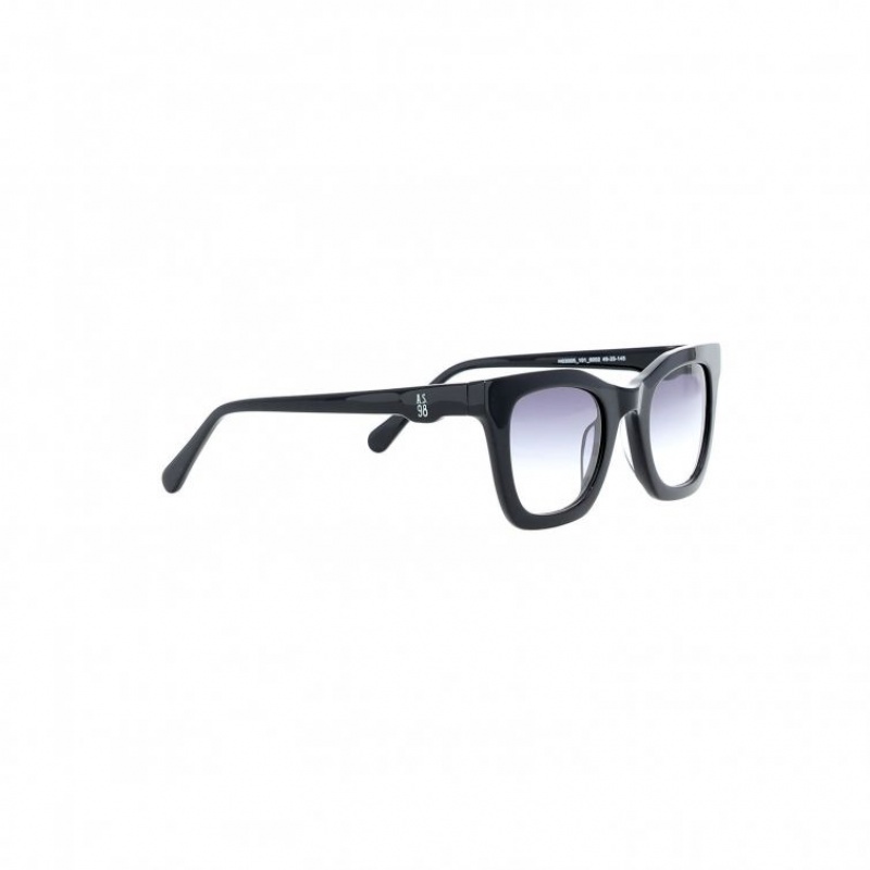 Black A.S.98 Nicko Men's Sunglasses | CA-POCSN-8291