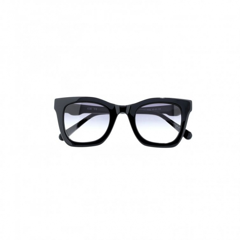 Black A.S.98 Nicko Men's Sunglasses | CA-POCSN-8291