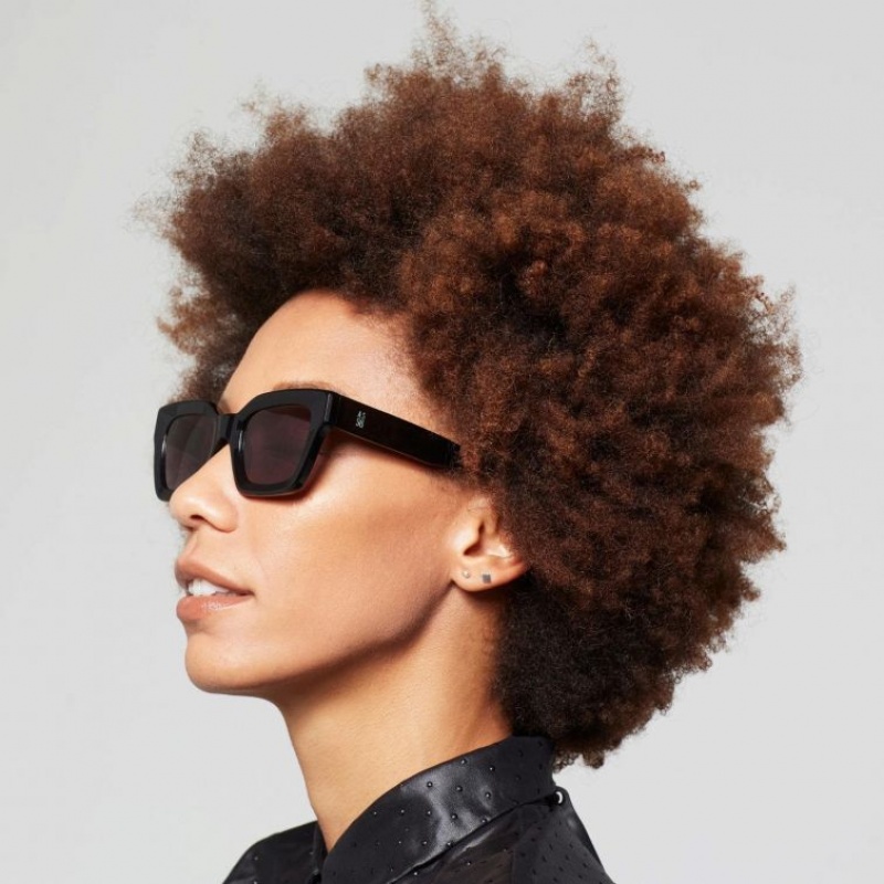 Black A.S.98 Ronnie Women's Sunglasses | CA-UVJFL-5291