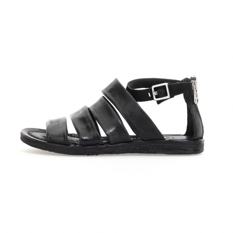 Black A.S.98 Ros Women's Sandals | CA-PNTQG-3906