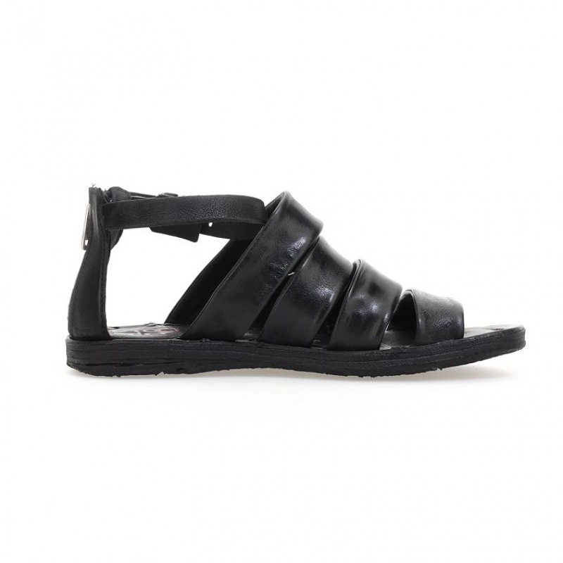 Black A.S.98 Ros Women's Sandals | CA-PNTQG-3906