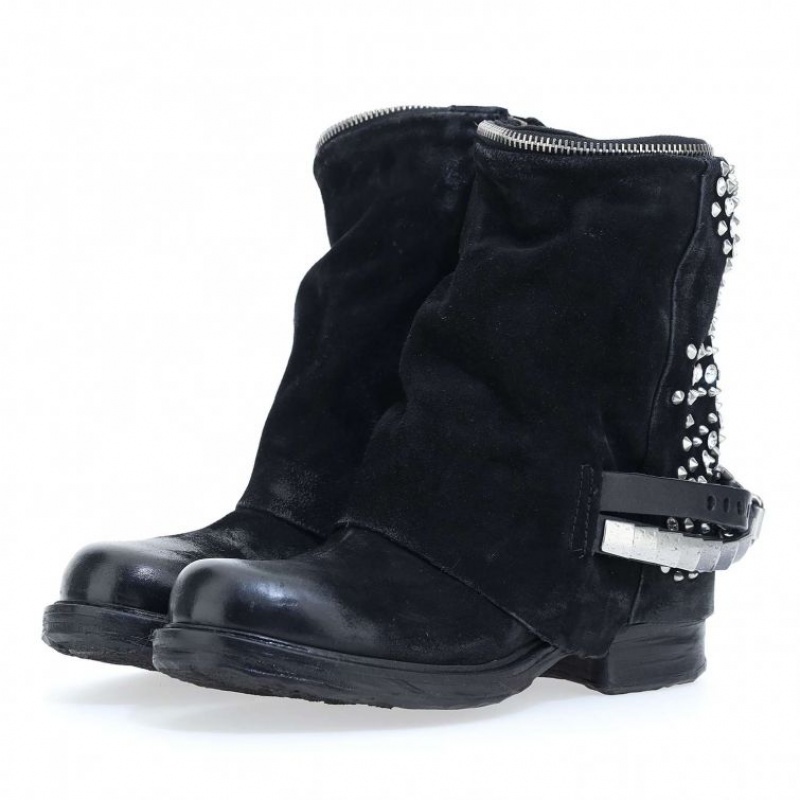 Black A.S.98 Saint-Shine Women's Ankle boots | CA-DLVYC-4253