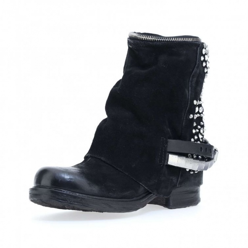 Black A.S.98 Saint-Shine Women's Ankle boots | CA-DLVYC-4253