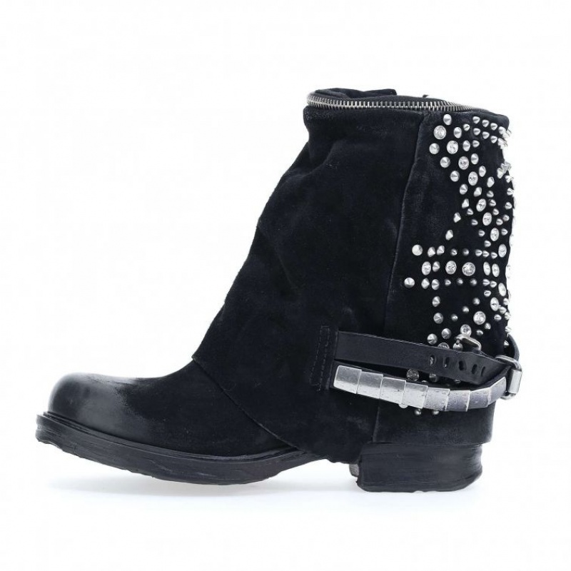 Black A.S.98 Saint-Shine Women's Ankle boots | CA-DLVYC-4253