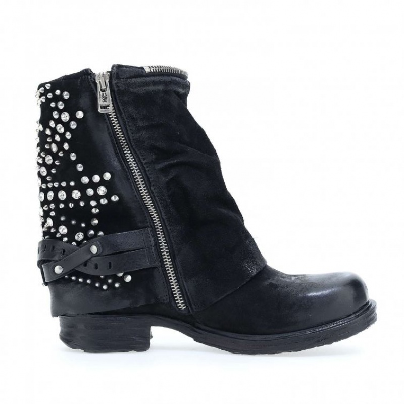 Black A.S.98 Saint-Shine Women's Ankle boots | CA-DLVYC-4253