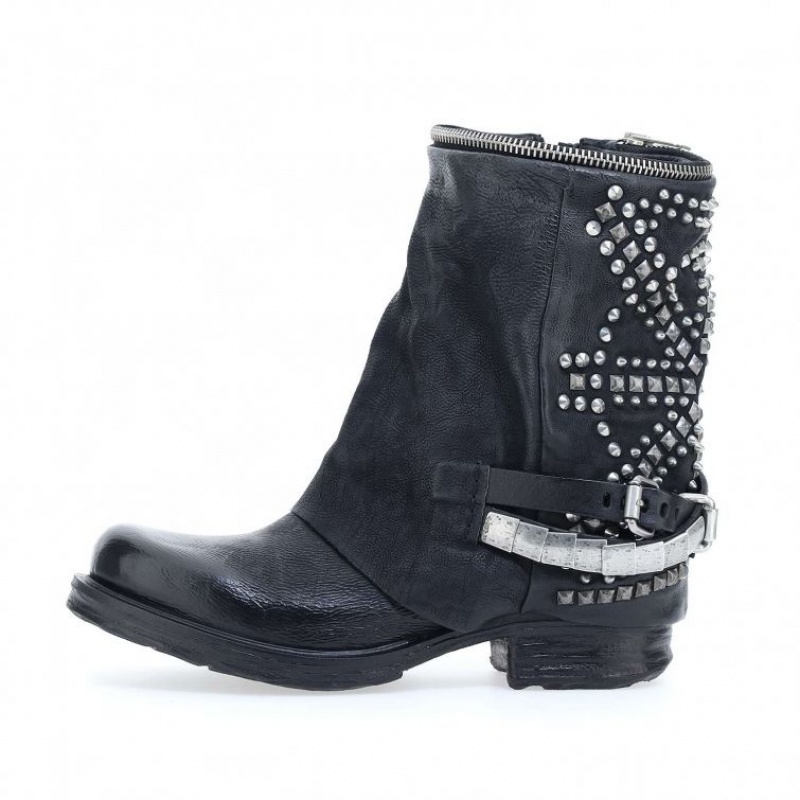 Black A.S.98 Saintec 259216 Women's Ankle boots | CA-YVJRW-0814