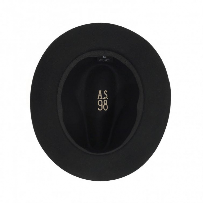 Black A.S.98 Sheryl Men's hats | CA-HZBCJ-4371