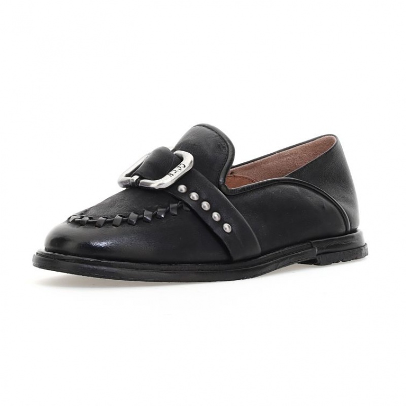 Black A.S.98 Tamika Women's flat shoes | CA-FOZQH-1748