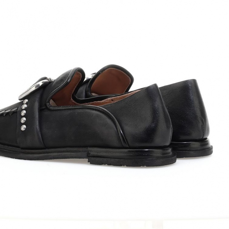 Black A.S.98 Tamika Women's flat shoes | CA-FOZQH-1748