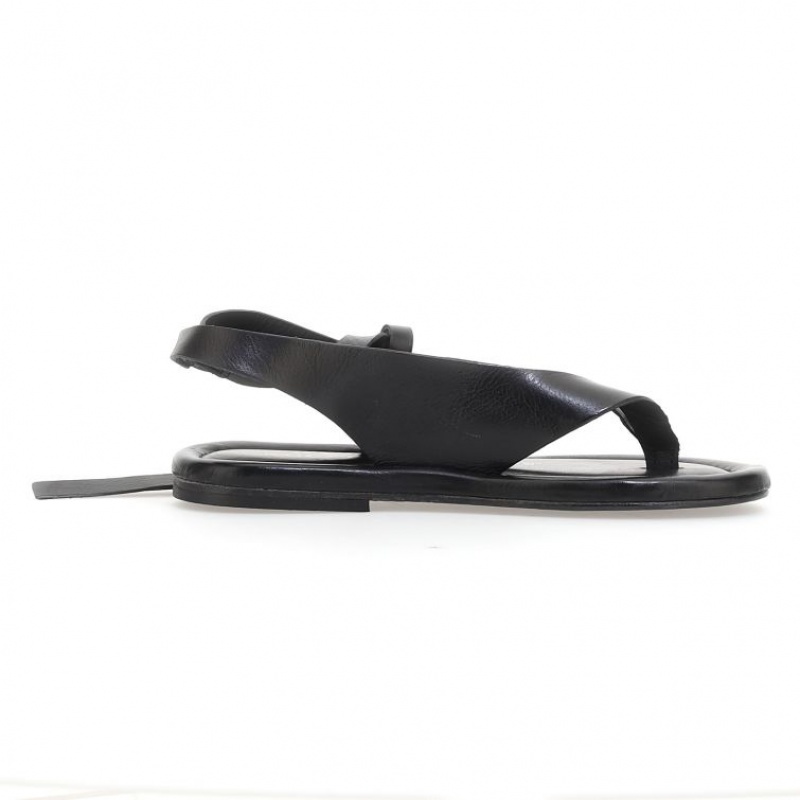 Black A.S.98 Yanci Women's Sandals | CA-MRUGQ-0782