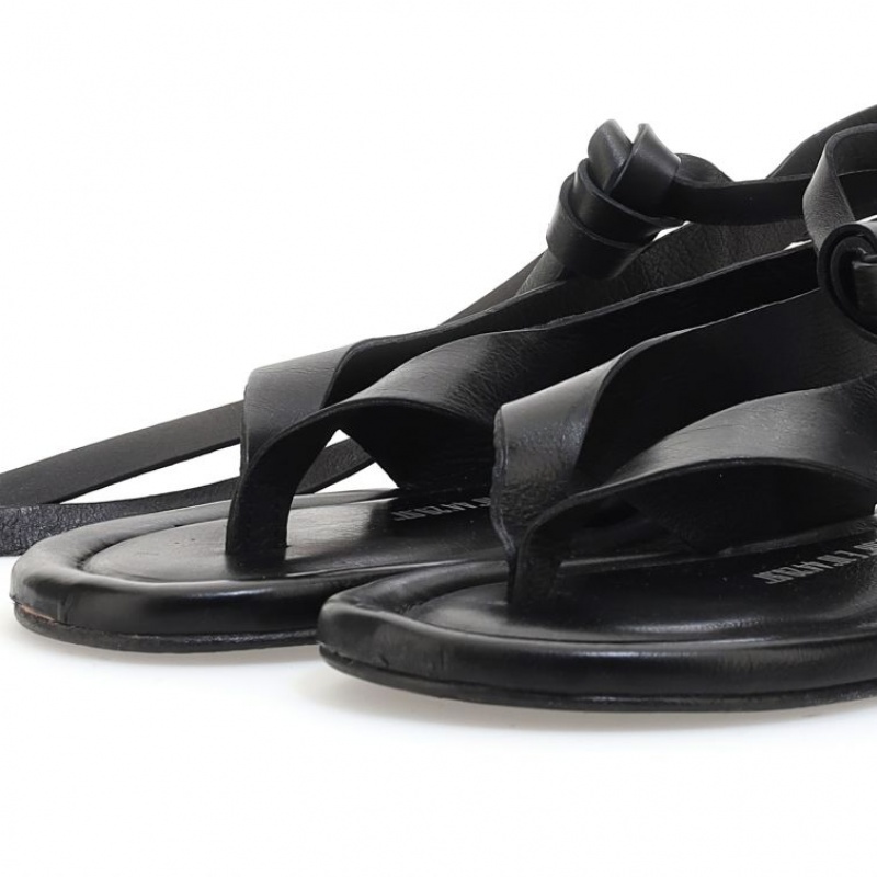 Black A.S.98 Yanci Women's Sandals | CA-MRUGQ-0782