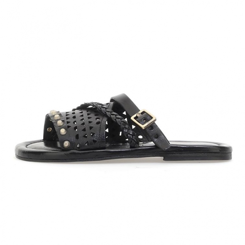 Black A.S.98 Yazmin Women's Sandals | CA-ERSFD-2930