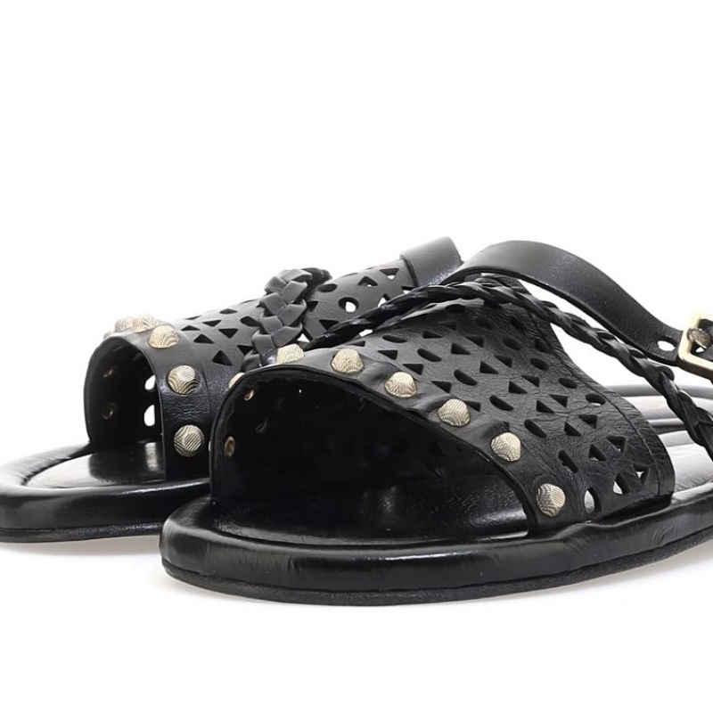 Black A.S.98 Yazmin Women's Sandals | CA-ERSFD-2930