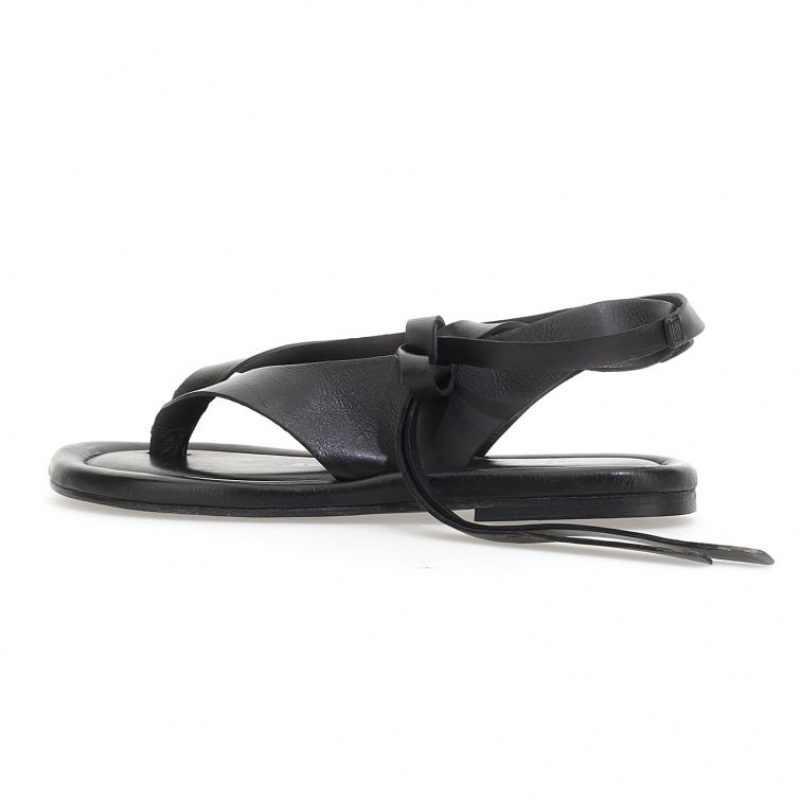 Black A.S.98 Yolanda Women's Sandals | CA-XIFMZ-7518