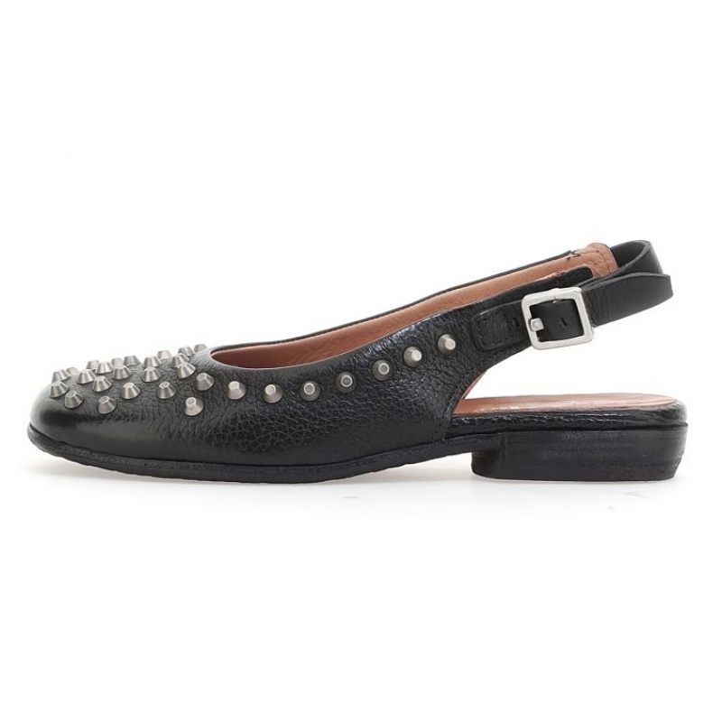 Black A.S.98 Zola Women's flat shoes | CA-YIALP-6819