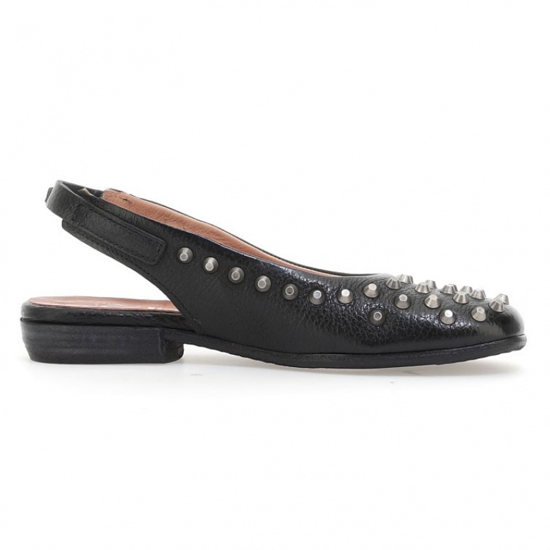 Black A.S.98 Zola Women's flat shoes | CA-YIALP-6819