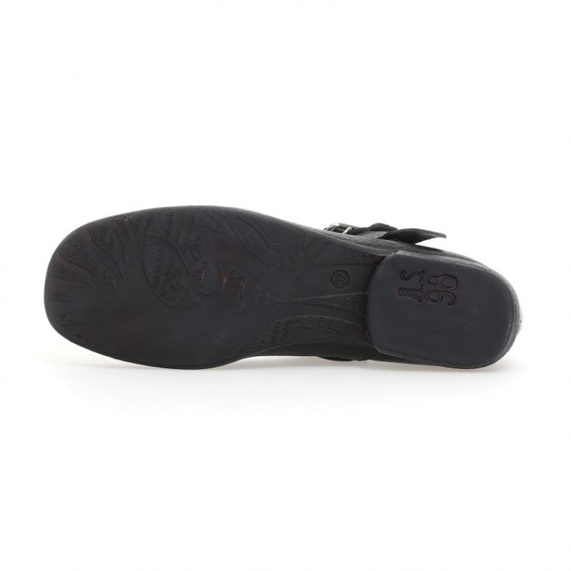 Black A.S.98 Zowie Women's flat shoes | CA-YWNAH-0482