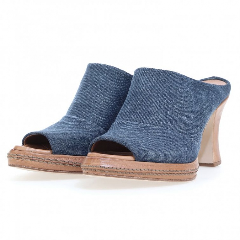 Blue A.S.98 Vannie Women's Mules | CA-GNDEA-4632