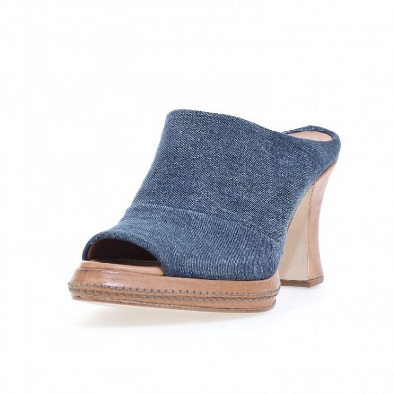 Blue A.S.98 Vannie Women's Mules | CA-GNDEA-4632