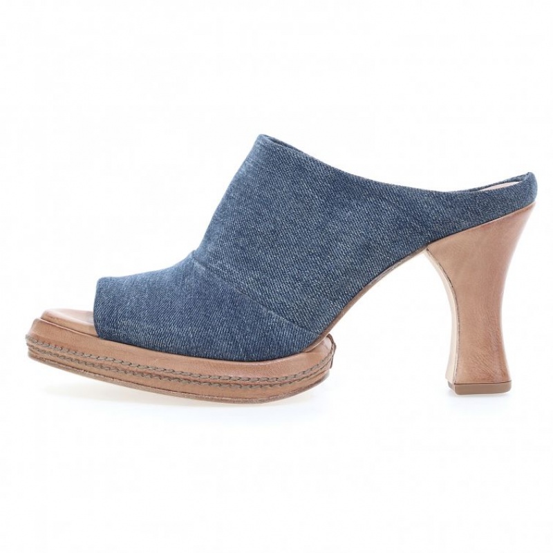 Blue A.S.98 Vannie Women's Mules | CA-GNDEA-4632