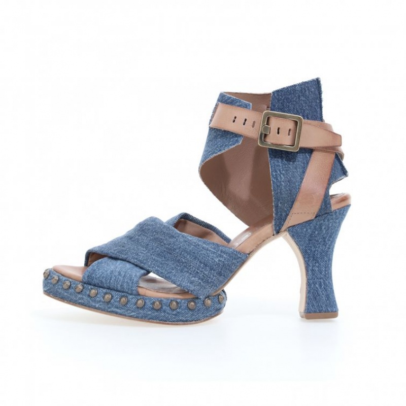 Blue A.S.98 Voni Women's Sandals | CA-DLUVN-0418