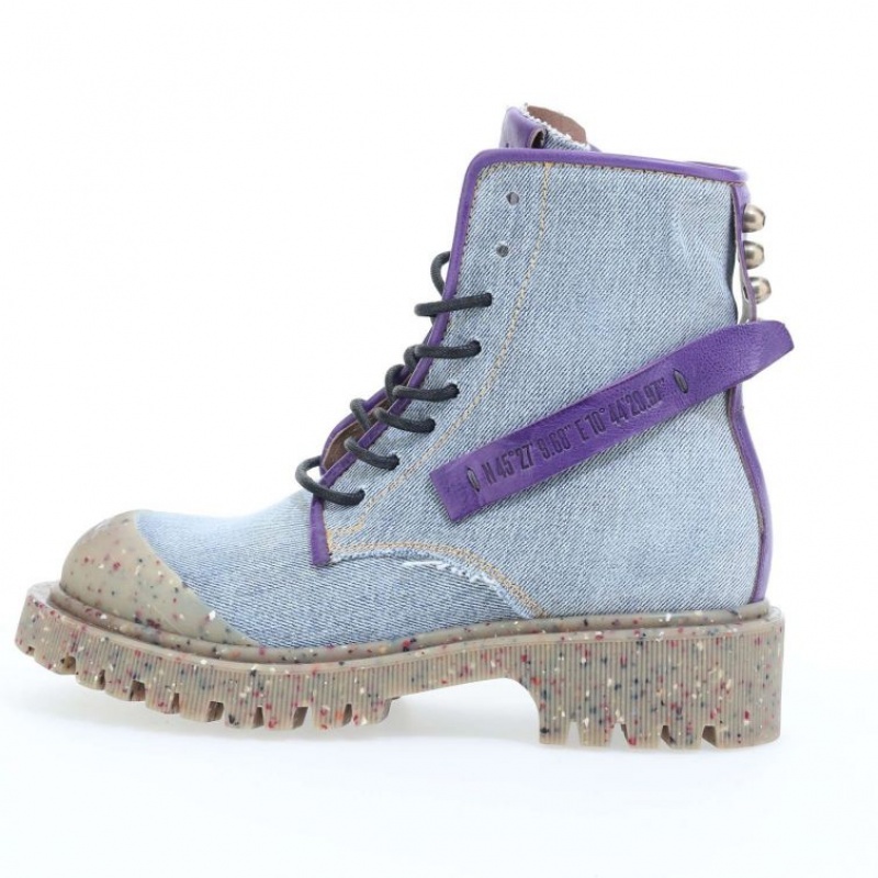 Blue / Purple A.S.98 Case Women's Ankle boots | CA-RYEZV-8346