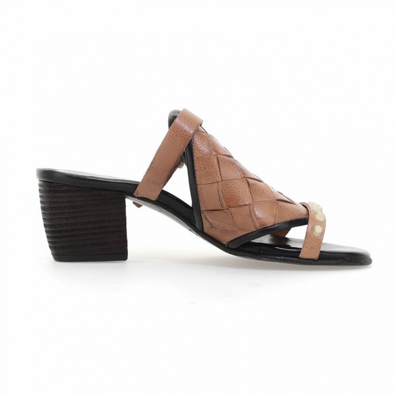 Brown A.S.98 Auggie Women's Sandals | CA-EFUPY-4783