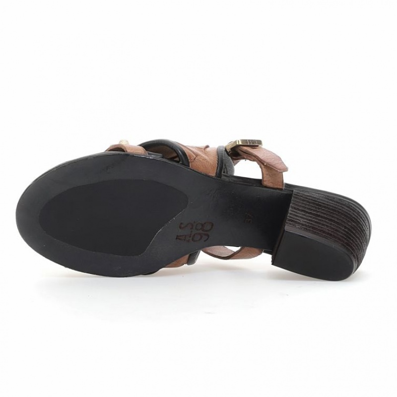 Brown A.S.98 Auggie Women's Sandals | CA-EFUPY-4783