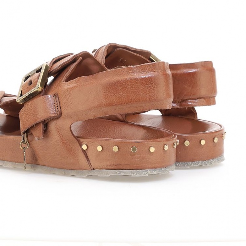 Brown A.S.98 Evelyn Women's Sandals | CA-DNWSA-3640