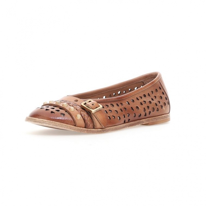 Brown A.S.98 Jakki Women's flat shoes | CA-VYBTS-6543