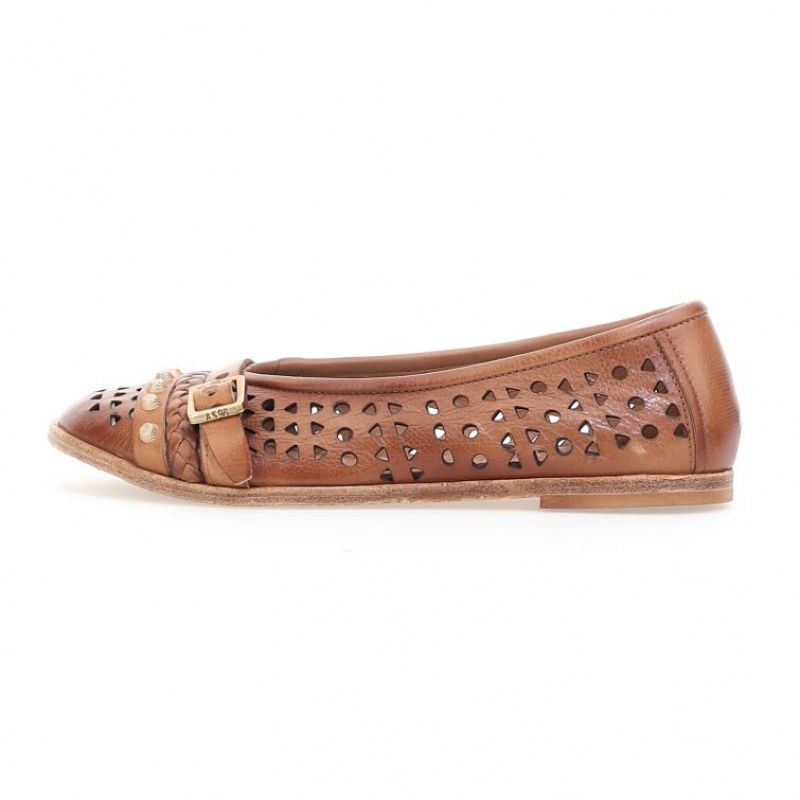 Brown A.S.98 Jakki Women's flat shoes | CA-VYBTS-6543