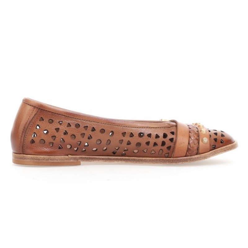 Brown A.S.98 Jakki Women's flat shoes | CA-VYBTS-6543