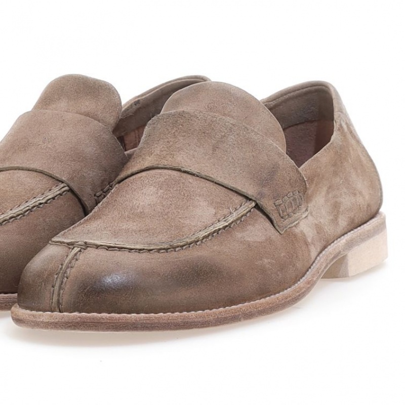 Brown A.S.98 Ogden Men's flat shoes | CA-NWKQU-3706