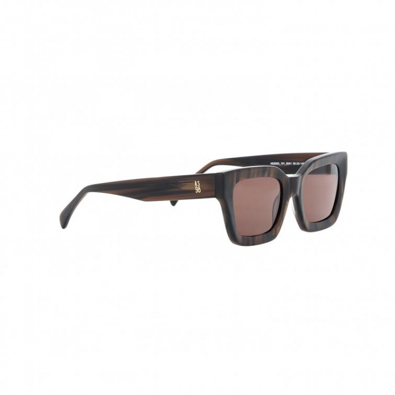 Brown A.S.98 Ronnie Men's Sunglasses | CA-MXILN-5491