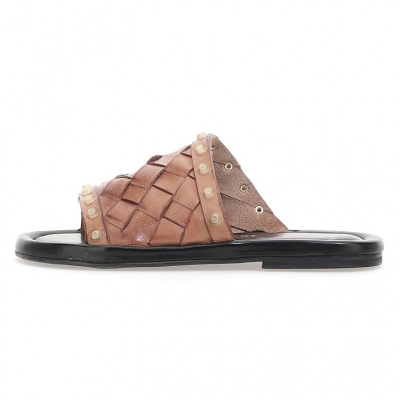 Brown A.S.98 Yasmin Women's Sandals | CA-QVRJS-3245