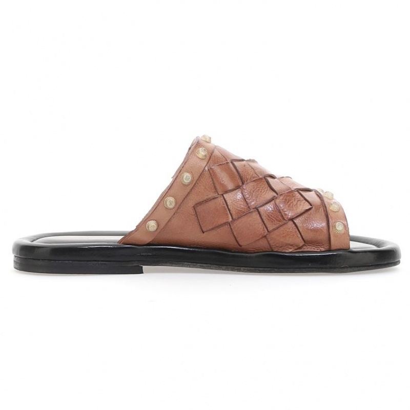 Brown A.S.98 Yasmin Women's Sandals | CA-QVRJS-3245