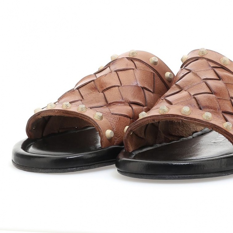 Brown A.S.98 Yasmin Women's Sandals | CA-QVRJS-3245