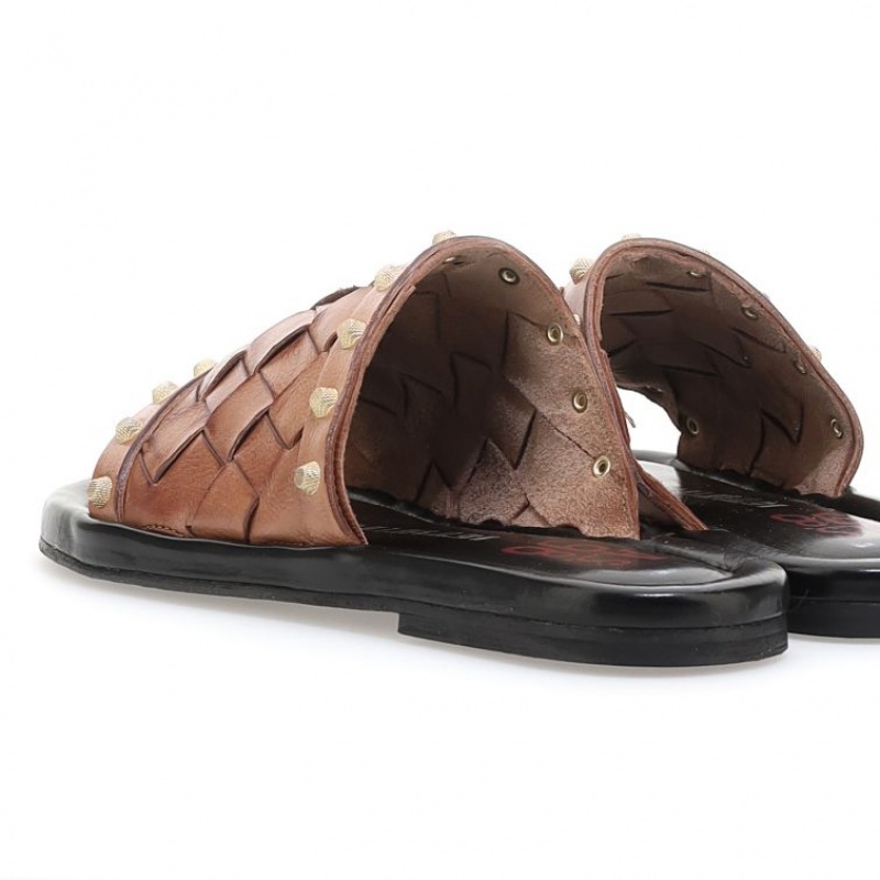 Brown A.S.98 Yasmin Women's Sandals | CA-QVRJS-3245