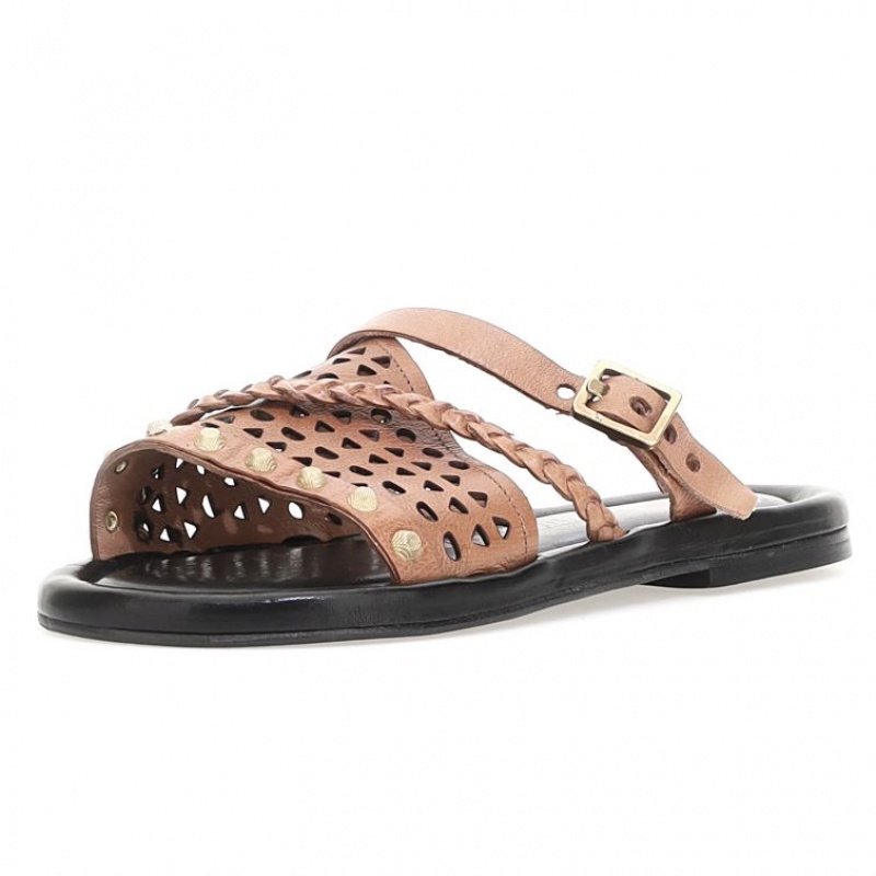 Brown A.S.98 Yazmin Women's Sandals | CA-XDLNK-5149