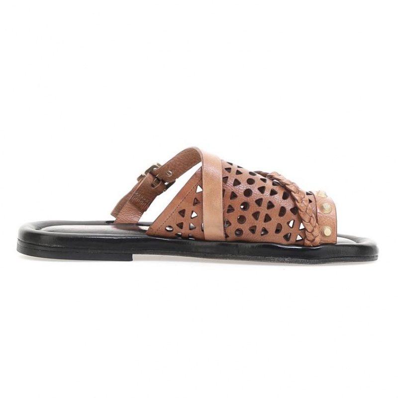 Brown A.S.98 Yazmin Women's Sandals | CA-XDLNK-5149