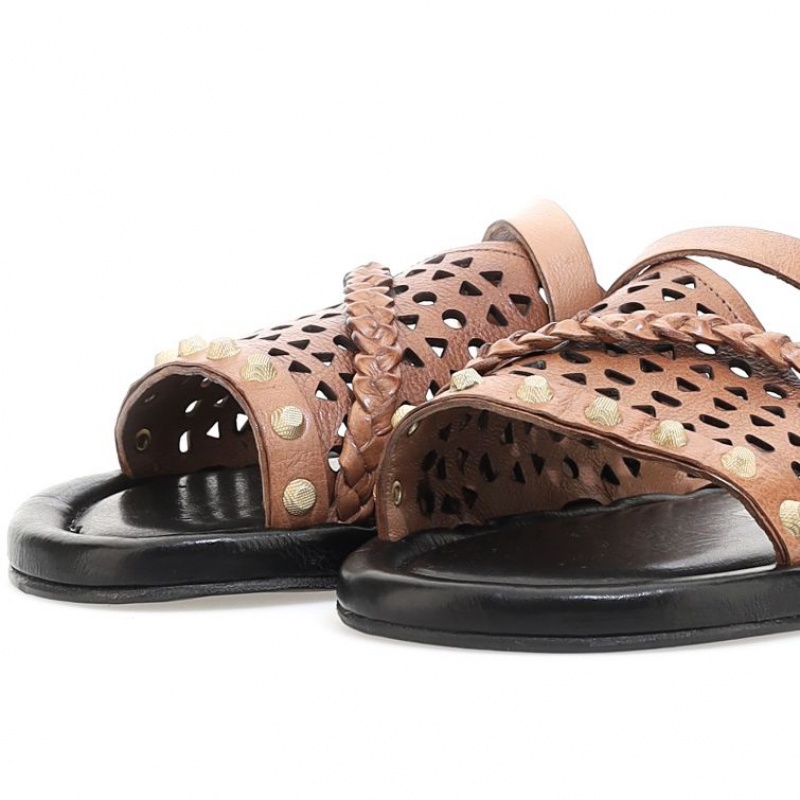 Brown A.S.98 Yazmin Women's Sandals | CA-XDLNK-5149