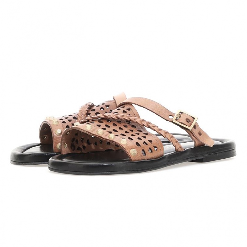 Brown A.S.98 Yazmin Women\'s Sandals | CA-XDLNK-5149