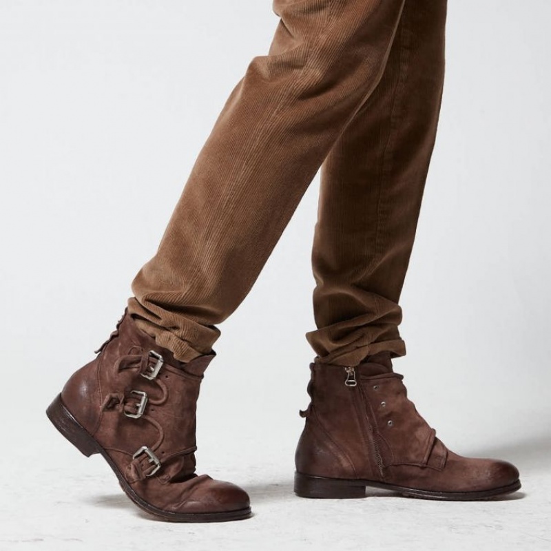 Chocolate A.S.98 Clash 401202 Men's Ankle boots | CA-UJAET-5608