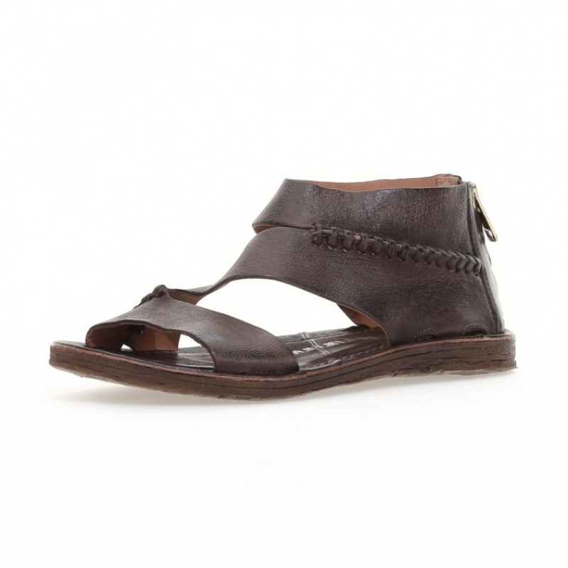 Chocolate A.S.98 Romey Women's Sandals | CA-ZDBOJ-7134