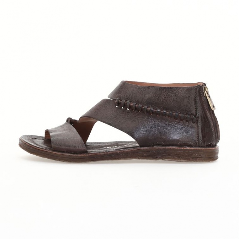 Chocolate A.S.98 Romey Women's Sandals | CA-ZDBOJ-7134