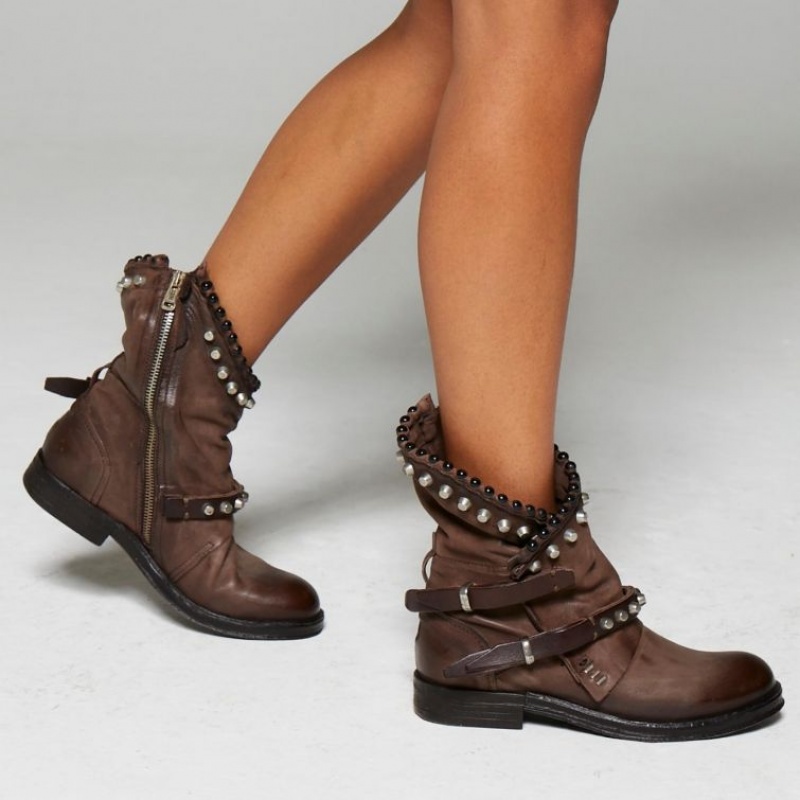 Chocolate A.S.98 Verti 207239 Women's Ankle boots | CA-GIAVJ-2073