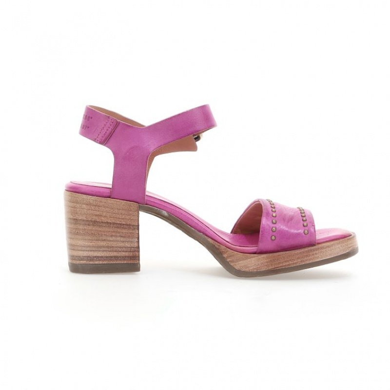 Fuchsia A.S.98 Abnor Women's Sandals | CA-OMRAP-1753