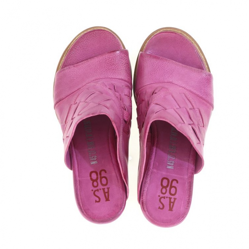 Fuchsia A.S.98 Belen Women's Sandals | CA-HZIBU-2978